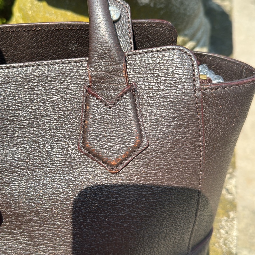 GUC Vivienne Westwood Executive Dark Brown Handbag ( shoulder strap missing) - Picture 5 of 13